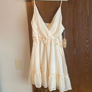 Altar’d State Cream Sleeveless dress
